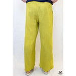 Lime 3-Button Linen Pants