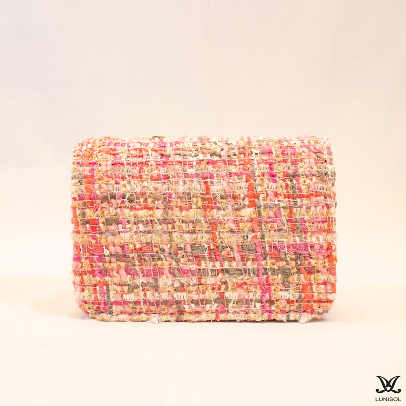 Hannah Mini Pink Tweed Bag