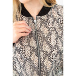 Snakeskin Bomber Jacket