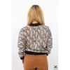 Snakeskin Bomber Jacket