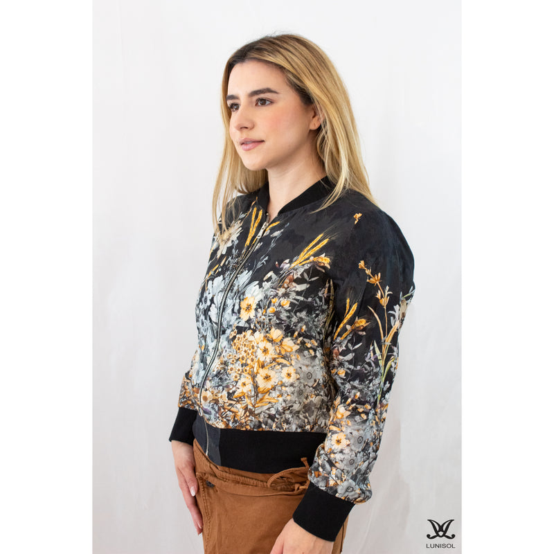 Floral Bomber Jacket