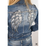 Angel Wings Sparkle Jean Jacket