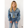 Studded Crop Jean Jacket
