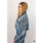 Studded Crop Jean Jacket