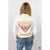 White Bohemian Tassel Jean Jacket