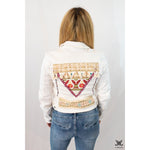 White Bohemian Tassel Jean Jacket