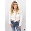 White Bohemian Tassel Jean Jacket