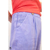 Purple Tapered Leg Linen Pants