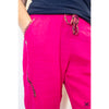 Pink Leopard Print Linen Pants