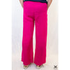 Pink 3 Button Linen Pants