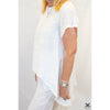 White Pleated Linen Top