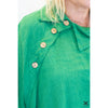 Emerald 4 Button Pocket Linen Top