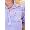 Lavender Pocket Linen Top