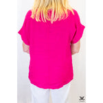 Pink Linen Top