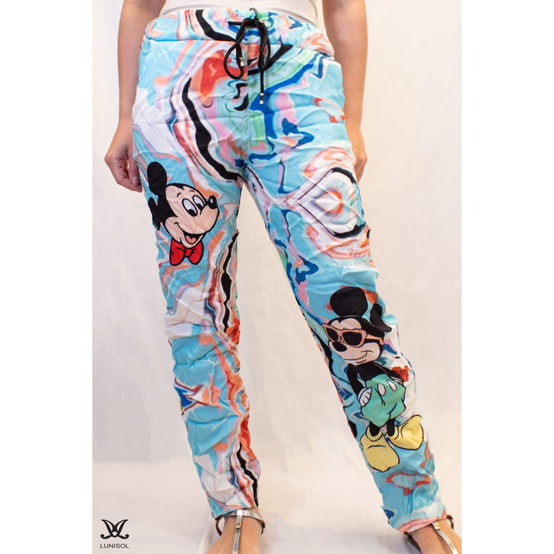 Mickey Swirl Print Joggers