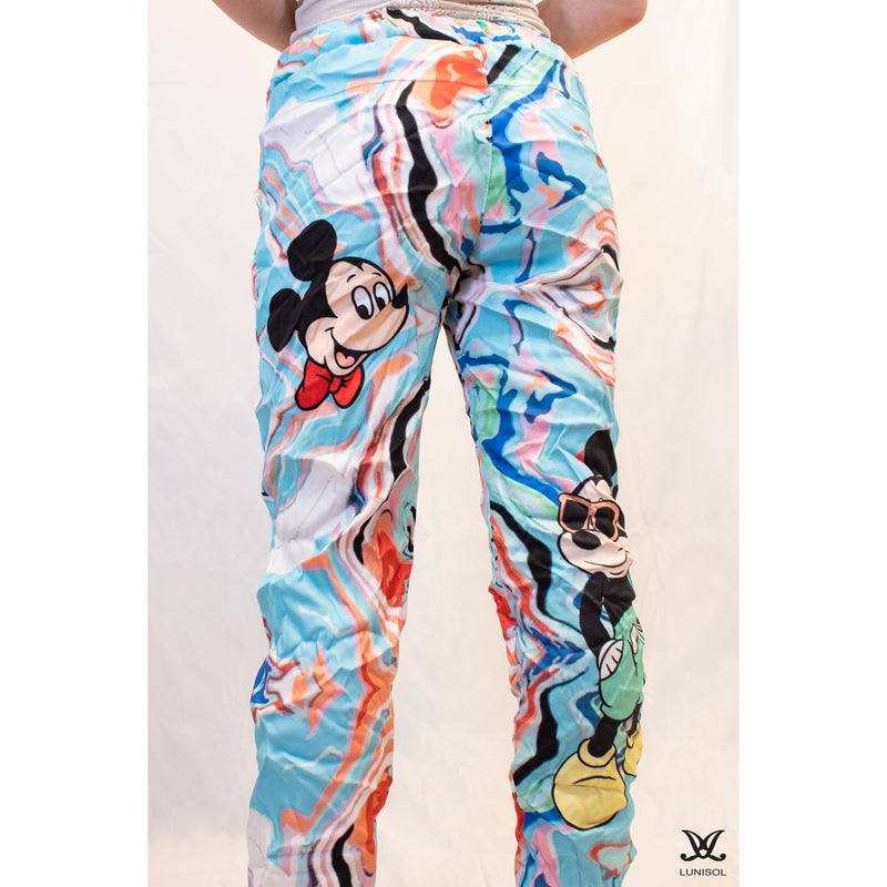 Mickey Swirl Print Joggers