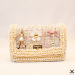 Emma Mini Cream Tweed Bag