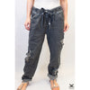 Grey Superstar Sparkle Adjustable Italian Pants