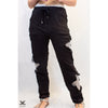 Black Superstar Sparkle Adjustable Italian Pants