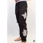 Black Superstar Sparkle Adjustable Italian Pants
