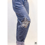 Dark Blue Adjustable Italian Pants