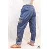 Dark Blue Adjustable Italian Pants