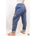 Dark Blue Adjustable Italian Pants