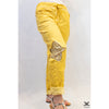 Yellow Superstar Sparkle Adjustable Italian Pants
